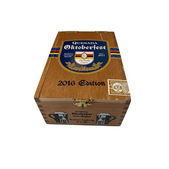 Quesada Oktoberfest 2016 Kaiser Ludwig Empty Cigar Box Storage Collectible - Picture 1 of 14